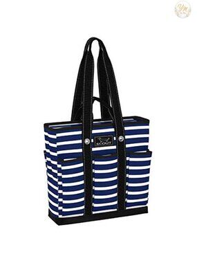 Utility Tote Bag with 7 Pockets, Water Resistant, Travel Work Bag